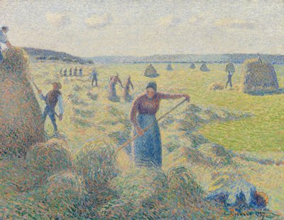 Haymaking, Éragny by Camille Jacob Pissarro